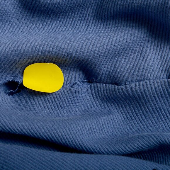 John Galliano Men's Blue Ribbed Short Sleeve T-Shirt US M IT 50 - Picture 6 of 7